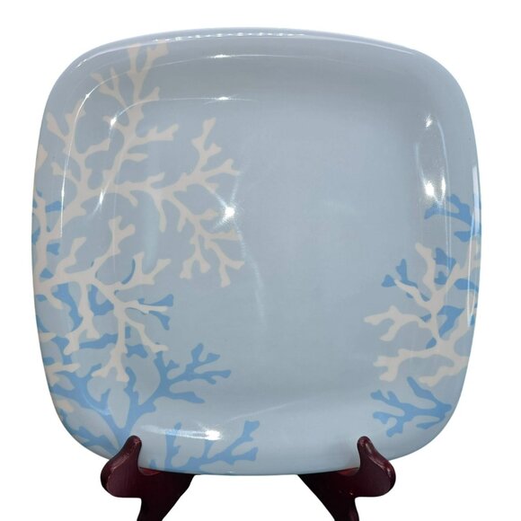 Martha Stewart Coral Blue Sea-Inspired Plate and Bowl Set Dh1323 - Picture 7 of 10